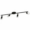 Luminaires Eglo Plafonnier Eglo BUZZ-LED Noir, 4 lumières* Éclairage Led
