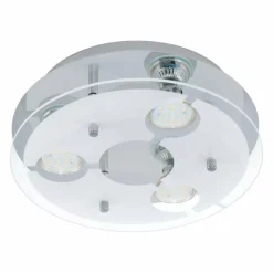Luminaires Eglo Plafonnier Eglo CABI LED Chrome, 3 lumières