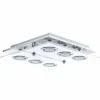 Luminaires Eglo Plafonnier Eglo CABO Chrome, 6 lumières