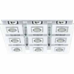 Luminaires Eglo Plafonnier Eglo CABO LED Chrome