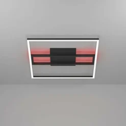 Luminaires Eglo Plafonnier Eglo CALAGRANO-Z LED Noir, 1 lumière, Changeur de couleurs