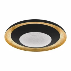 Lampes Dorées-Luminaires Eglo Plafonnier EGLO CANICOSA LED Or, Noir, 1 lumière, Télécommandes