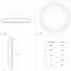 Luminaires Eglo Plafonnier Eglo CAPASSO LED Blanc, 1 lumière* Éclairage Led