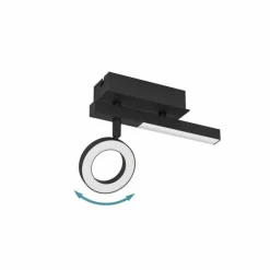 Luminaires Eglo Plafonnier Eglo CARDILLIO LED Noir, 2 lumières* Éclairage Led