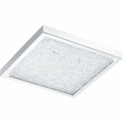 Luminaires Eglo Plafonnier Eglo CARDITO LED Chrome, Aspect cristal, 1 lumière* Éclairage Led