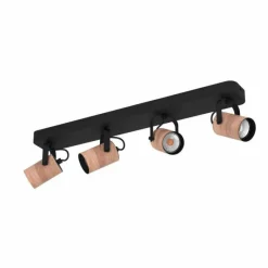 Luminaires Eglo Plafonnier Eglo CAYUCA LED Noir, 4 lumières* Spots Et Projecteurs