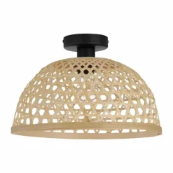 Style Boho-Chic-Luminaires Eglo Plafonnier EGLO CLAVERDON Écru, 1 lumière