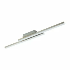 Luminaires Eglo Plafonnier Eglo CONNECT FRAIOLI-C LED Nickel mat, 2 lumières, Changeur de couleurs