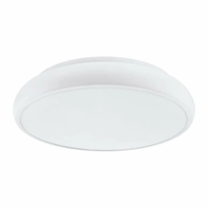 Luminaires Eglo Plafonnier EGLO connect RIODEVA-C LED Blanc, 1 lumière, Changeur de couleurs