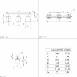 Lampes En Bois-Luminaires Eglo Plafonnier Eglo COTORRO Brun, Noir, 3 lumières