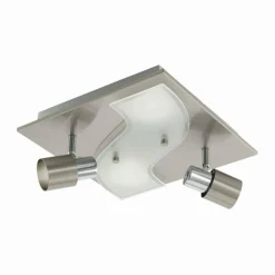 Luminaires Eglo Plafonnier Eglo DIRUS LED Nickel mat, 4 lumières