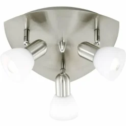 Luminaires Eglo Plafonnier Eglo ENEA Nickel mat