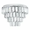 Luminaires Eglo Plafonnier Eglo ERSEKA Chrome, 7 lumières* Plafonniers