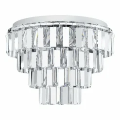 Luminaires Eglo Plafonnier Eglo ERSEKA Chrome, 7 lumières* Plafonniers