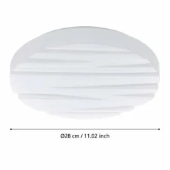 Luminaires Eglo Plafonnier Eglo FERENTINO LED Blanc, 1 lumière* Éclairage Led