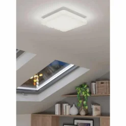 Luminaires Eglo Plafonnier Eglo FERENTINO LED Blanc, 1 lumière* Éclairage Led