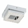 Luminaires Eglo Plafonnier Eglo FRADELO LED Chrome, Aspect cristal, 1 lumière* Éclairage Led