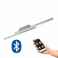 Luminaires Eglo Plafonnier Eglo FRAIOLI-C LED Nickel mat, 2 lumières