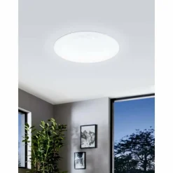 Luminaires Eglo Plafonnier Eglo FRANIACW LED Blanc, 1 lumière, Télécommandes, Changeur de couleurs