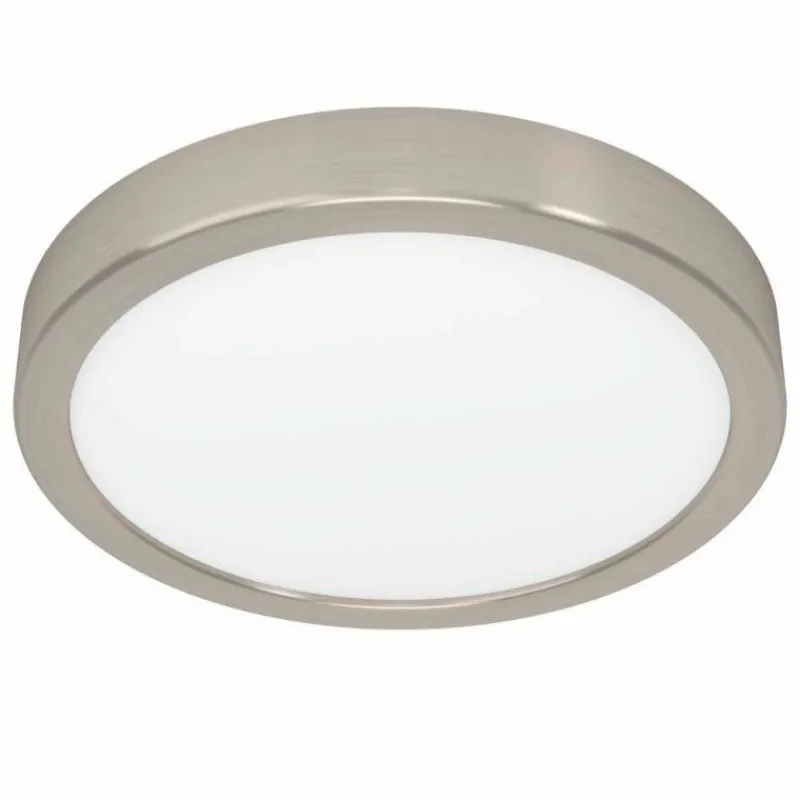 Luminaires Eglo Plafonnier Eglo FUEVA LED Nickel mat, 1 lumière* Éclairage Led