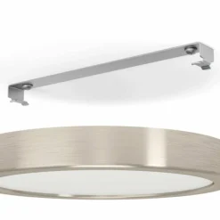 Luminaires Eglo Plafonnier Eglo FUEVA LED Nickel mat, 1 lumière* Éclairage Led