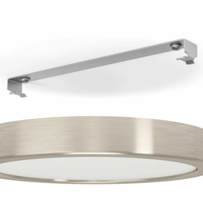 Luminaires Eglo Plafonnier Eglo FUEVA LED Nickel mat, 1 lumière* Éclairage Led
