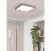 Luminaires Eglo Plafonnier Eglo FUEVA LED Nickel mat, 1 lumière* Éclairage Led