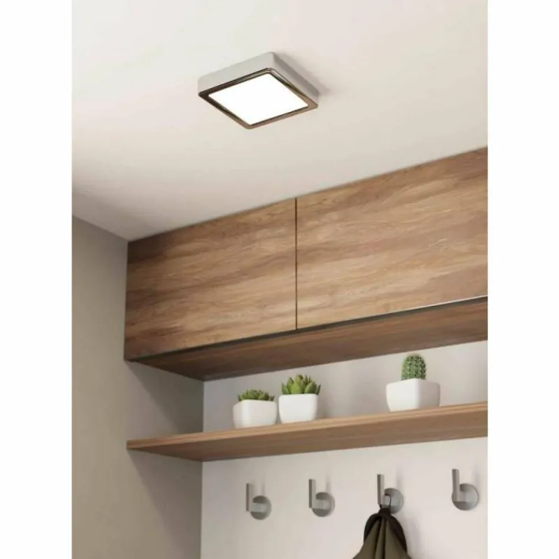 Luminaires Eglo Plafonnier Eglo FUEVA LED Chrome, 1 lumière* Éclairage Led