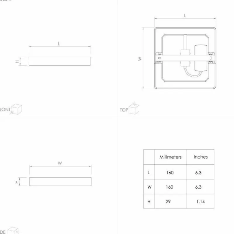 Luminaires Eglo Plafonnier Eglo FUEVA LED Chrome, 1 lumière* Éclairage Led