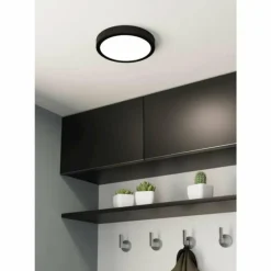 Luminaires Eglo Plafonnier Eglo FUEVA LED Noir, 1 lumière* Éclairage Led