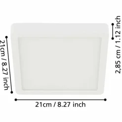 Luminaires Eglo Plafonnier Eglo FUEVA LED Noir, 1 lumière* Éclairage Led