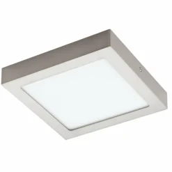 Luminaires Eglo Plafonnier Eglo FUEVA-C LED Nickel mat, 1 lumière, Changeur de couleurs* Éclairage Led