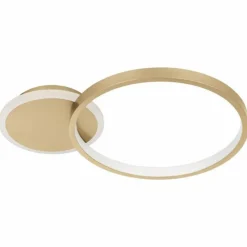 Luminaires Eglo Plafonnier Eglo GAFARES LED Or, Blanc, 1 lumière