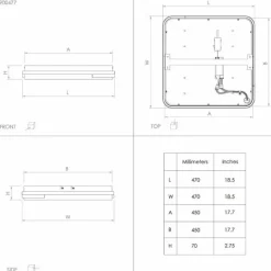 Luminaires Eglo Plafonnier Eglo GENOVESE-Z LED Noir, 1 lumière