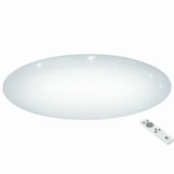 Luminaires Eglo Plafonnier Eglo GIRON-S LED Blanc, 1 lumière, Télécommandes* Éclairage Led