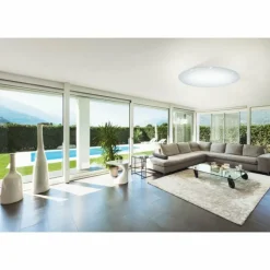 Luminaires Eglo Plafonnier Eglo GIRON-S LED Blanc, 1 lumière, Télécommandes* Éclairage Led