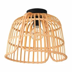 Style Boho-Chic-Luminaires Eglo Plafonnier Eglo GLYNEATH Noir, 1 lumière