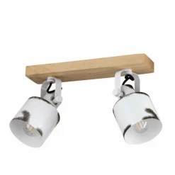 Lampes Industrielles-Luminaires Eglo Plafonnier Eglo KILBURN Écru, 2 lumières