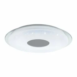 Luminaires Eglo Plafonnier Eglo LANCIANO-Z LED Transparent, Blanc, 4 lumières, Changeur de couleurs