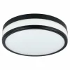 Luminaires Eglo Plafonnier Eglo LED PALERMO Noir, 3 lumières