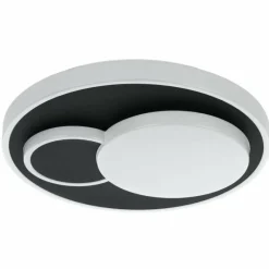 Luminaires Eglo Plafonnier Eglo LEPRESO LED Noir, Blanc, 1 lumière* Éclairage Led