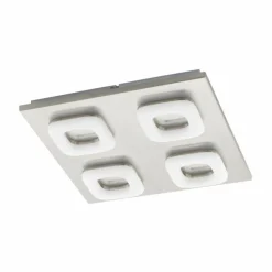 Luminaires Eglo Plafonnier Eglo LITAGO LED Nickel mat, 4 lumières* Éclairage Led