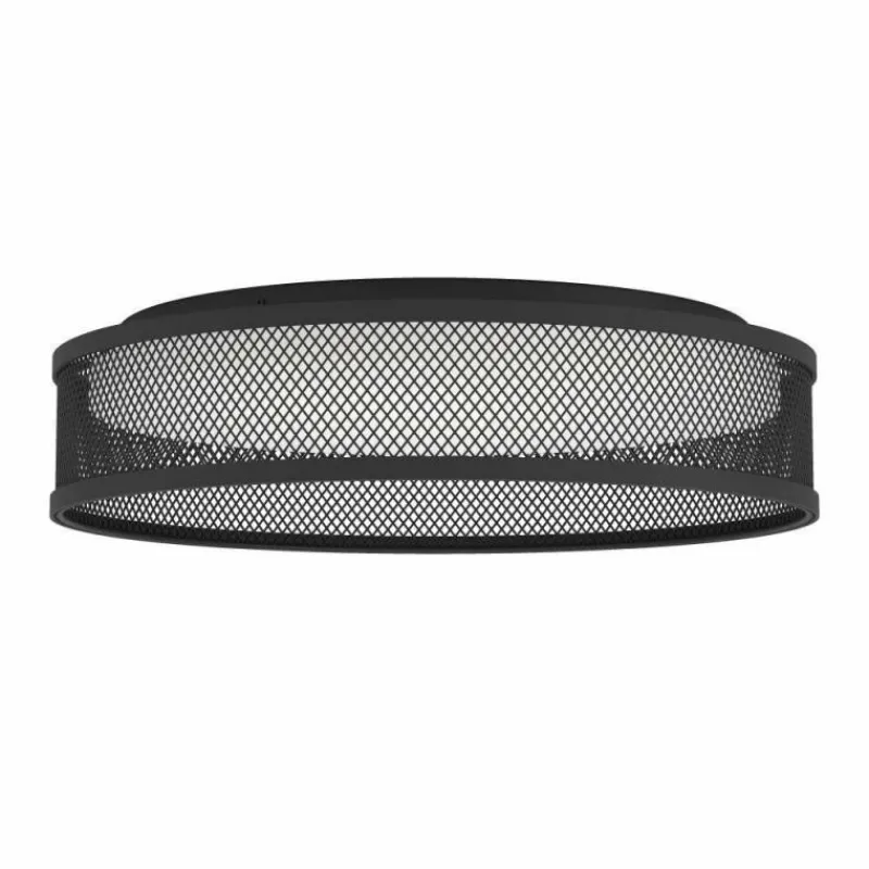 Luminaires Eglo Plafonnier Eglo LUPPINERIA LED Noir, 1 lumière* Éclairage Led