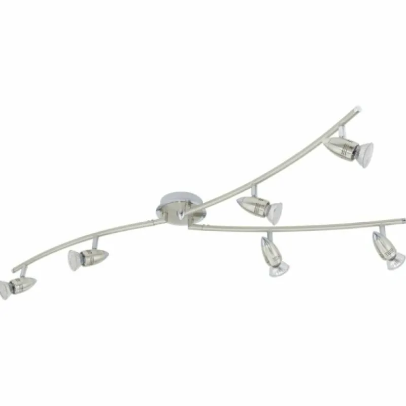 Luminaires Eglo Plafonnier Eglo MAGNUM-LED Nickel mat* Plafonniers