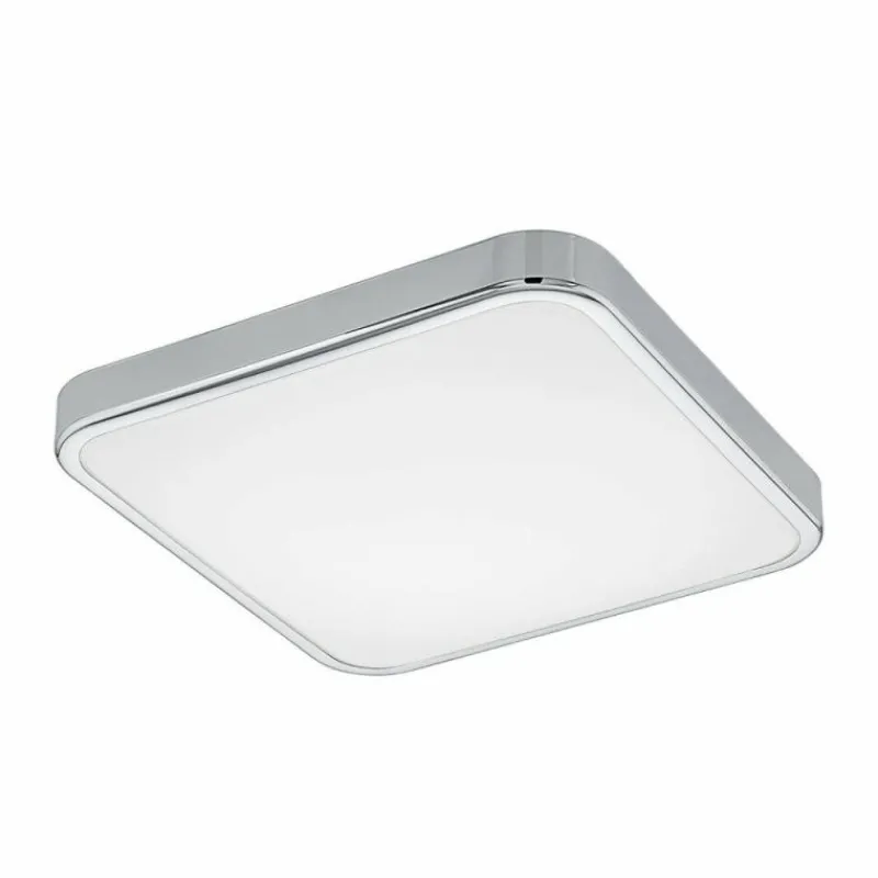 Luminaires Eglo Plafonnier Eglo MANILVA 1 LED Chrome, 1 lumière* Éclairage Led