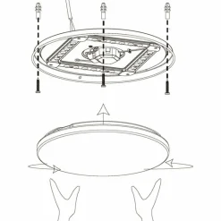 Luminaires Eglo Plafonnier Eglo MARUNELLA LED Blanc, 1 lumière* Éclairage Led