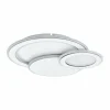 Luminaires Eglo Plafonnier Eglo MENTALURGIA LED Chrome, Blanc, 1 lumière