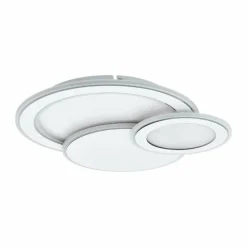 Luminaires Eglo Plafonnier Eglo MENTALURGIA LED Chrome, Blanc, 1 lumière