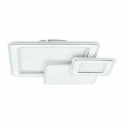 Luminaires Eglo Plafonnier Eglo MENTALURGIA LED Chrome, Blanc, 1 lumière