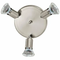 Luminaires Eglo Plafonnier Eglo MINI LED Nickel mat, 3 lumières* Éclairage Led